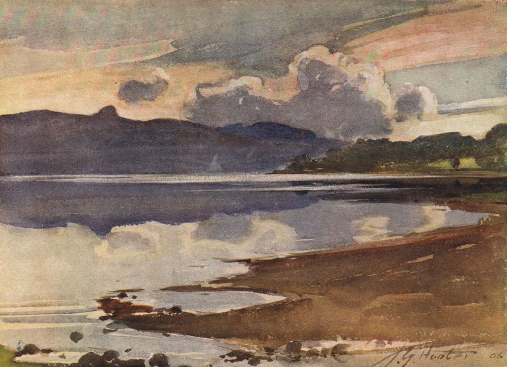 ARGYLL AND BUTE. 'Loch Fyne' by John Young-Hunter. Scotland 1907 old print